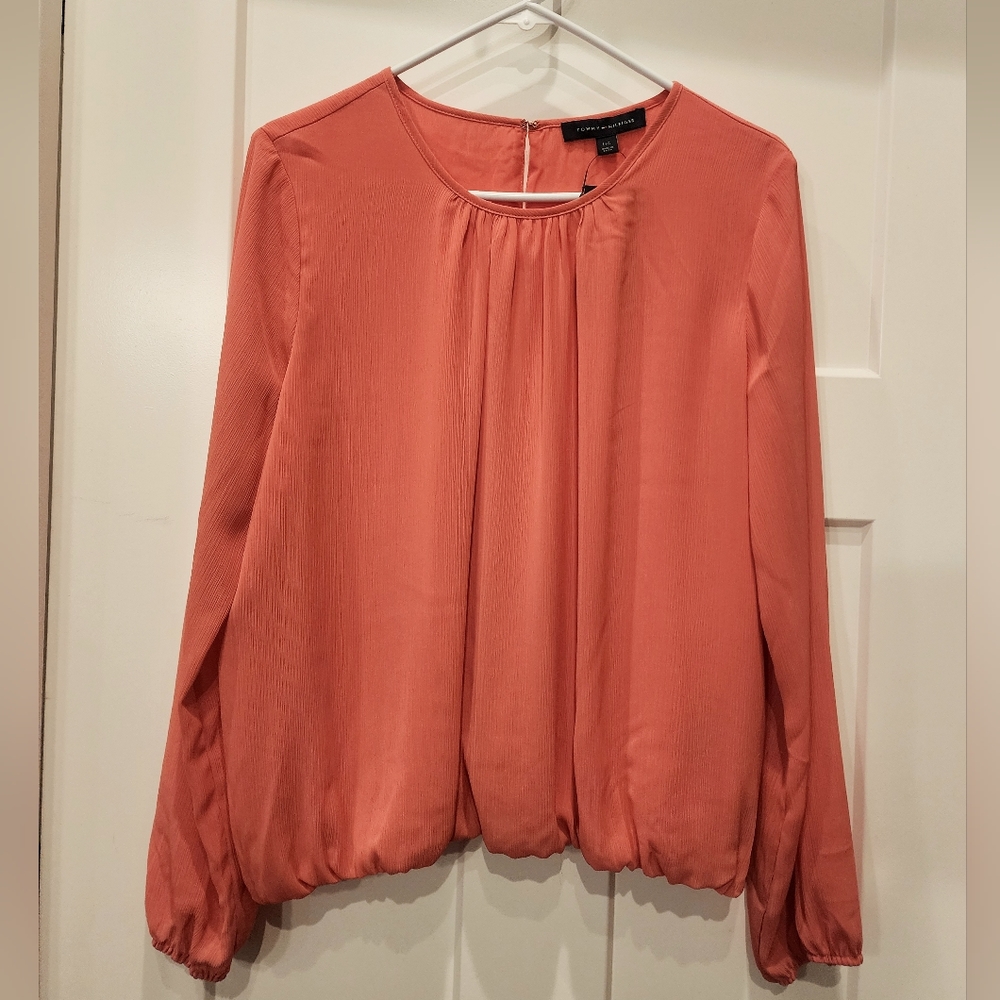Coral blouse
